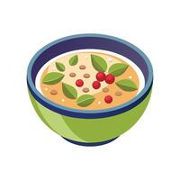 Nutritious Amaranth Porridge vector