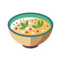 Refreshing Amaranth Porridge vector