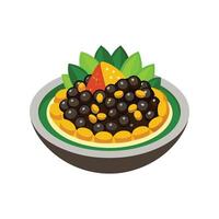 Black Bean Sweet Corn Mash vector