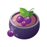 Nutritious Blackcurrant Puree vector