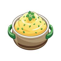 Nutritious Buttermilk Mash Meal vector
