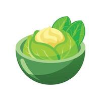 Nutritious Cabbage Puree Delight vector