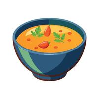 Savory Carrot Soup Delight vector