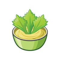 Nutritious Celery Mash Delight vector