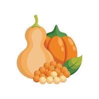 Savory Chickpea Butternut Squash Blend vector