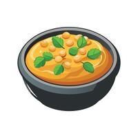 Nutritious Chickpea Mash Delight vector