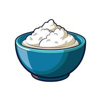 Delicious Cottage Cheese Recipe vector