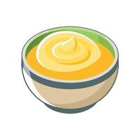Nutritious Egg White Puree vector