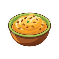 Nutritious Flaxseed Mash Delight vector
