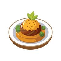 Delicious Ground Beef Butternut Squash Puree vector