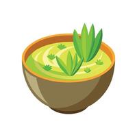 Nutritious Leek Puree Delight vector