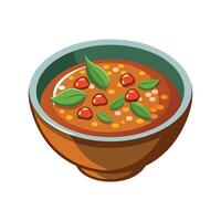 Simple Lentil Tomato Soup for Every Meal vector