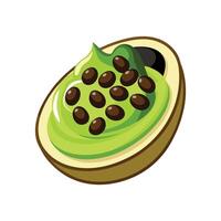 Nutritious Mashed Avocado Black Beans for Healthy Eating vector