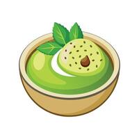 Savory Mashed Avocado Oatmeal for Flavorful Mornings vector