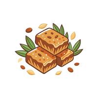 Savory Mashed Date Oat Bars for Every Meal vector