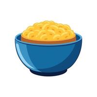 Creamy Mashed Mac and Cheese for Comfort Meals vector