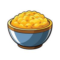 Nutritious Mashed Mac and Cheese for Family Meals vector