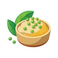 Creamy Mashed Tofu with Peas for Every Meal vector