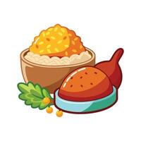 Savory Mashed Turkey with Brown Rice for Every Meal vector