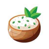 Savory Mini Coconut Rice Pudding for Every Meal vector