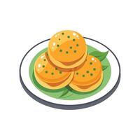 Nutritious Mini Lentil Pancakes for Breakfast vector