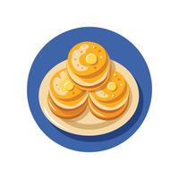 Savory Mini Mashed Banana Pancakes for Flavorful Eating vector