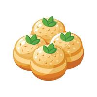Nutritious Mini Mashed Rice Cakes for Every Meal vector