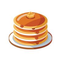 Nutritious Mini Whole Wheat Pancakes for Breakfast vector