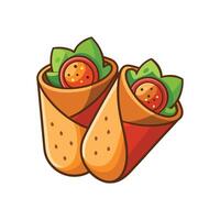 Delicious Mini Whole Wheat Wraps for Flavorful Eating vector