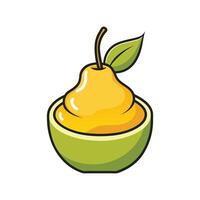 Delicious Pear Puree for Baking vector