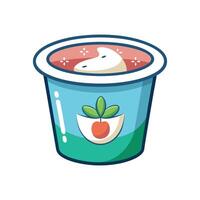 Flavorful Probiotic Yogurt for Smoothies vector