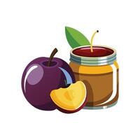 Flavorful Prune and Apple Mix vector