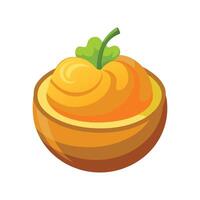 Nutritious Pumpkin Puree for Recipes vector