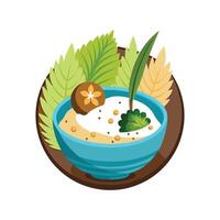 Nutritious Quinoa Coconut Mash vector