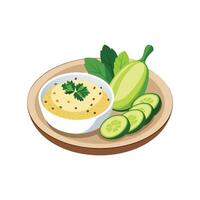 Nutritious Quinoa Zucchini Mash vector