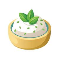 Delicious Ricotta Cheese Dish vector