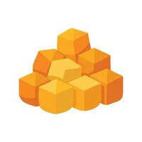 Nutritious Soft Butternut Squash Cubes Meal vector