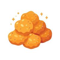 Delicious Soft Lentil Fritters for Snacks vector