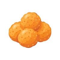 Tasty Soft Lentil Fritters for Snacks vector
