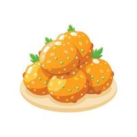 Nutritious Soft Lentil Fritters Recipe vector