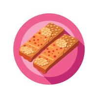 Delicious Soft Mashed Granola Bars Recipe vector