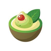 Nutritious Mozzarella Avocado Mash Recipe vector