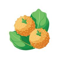 Tasty Quinoa Spinach Bites for Snacks vector