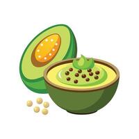 Nutritious Sorghum Avocado Puree Recipe vector
