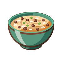 Nutritious Sorghum Porridge for Breakfast vector