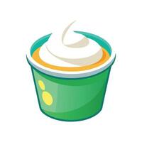 Tasty Soy Yogurt for Snacks vector