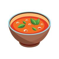 Nutritious Tomato Soup for Healthy Eating vector