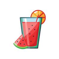 Delicious Watermelon Juice Recipe vector