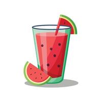 Savory Watermelon Juice for Healthy Drinking vector