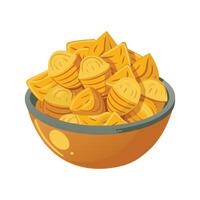 Nutritious Whole Wheat Pasta Bites for Snacks vector